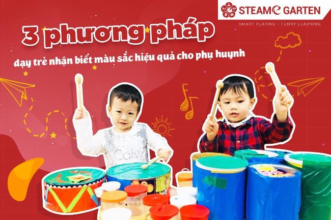 Dạy trẻ nhận biết màu sắc tiếng Việt qua các đồ vật đơn giản hàng ngày